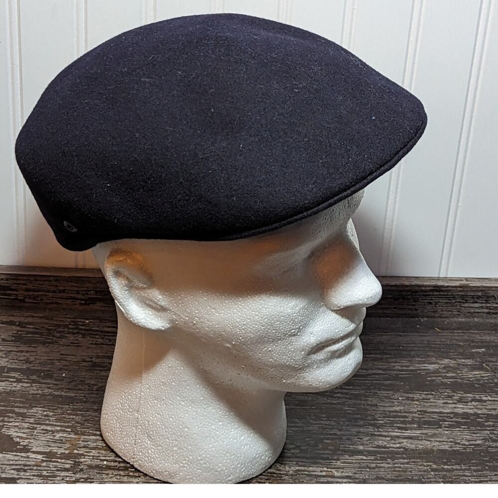 Dobbs Men's Navy Blue Golf Newsboy Felt Hat OSF